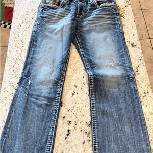 Rock Revival Men's Blue Bootcut Jeans